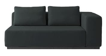 Softline Nevada sofa, sortgrøn