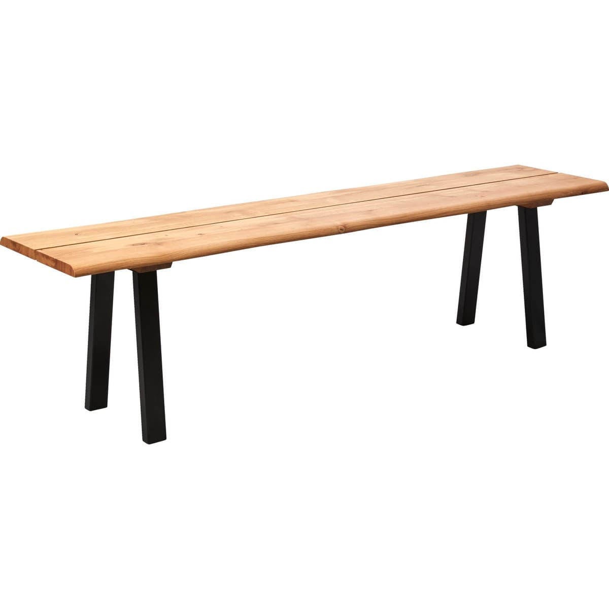 Plankebænk, olieret eg