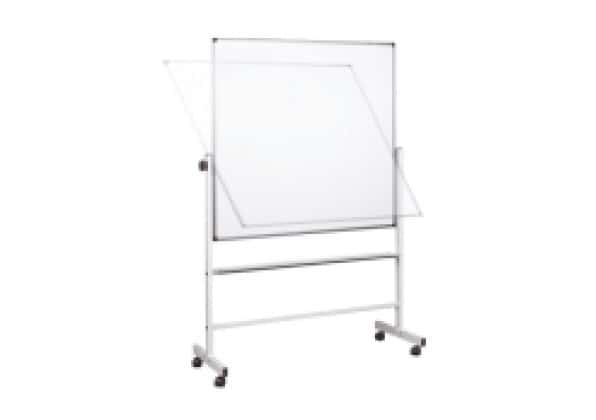 Whiteboard, tosidet på stativ