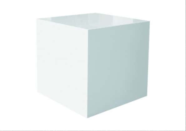 Kube sidebord, hvid