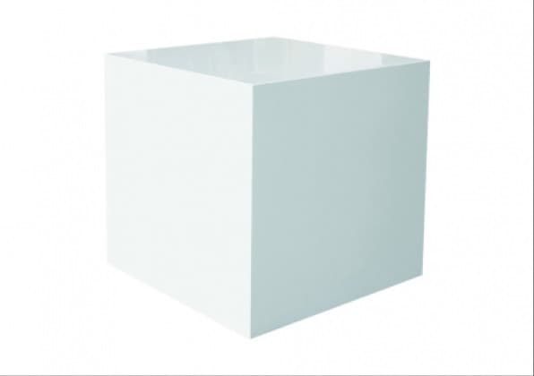 Kube sidebord, hvid