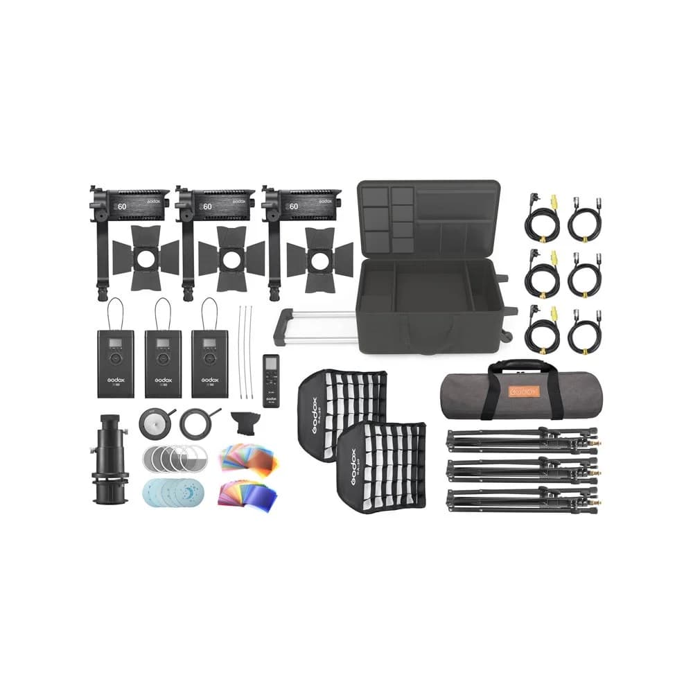 Godox S60Bi-D 3-Light Kit Lyspakke