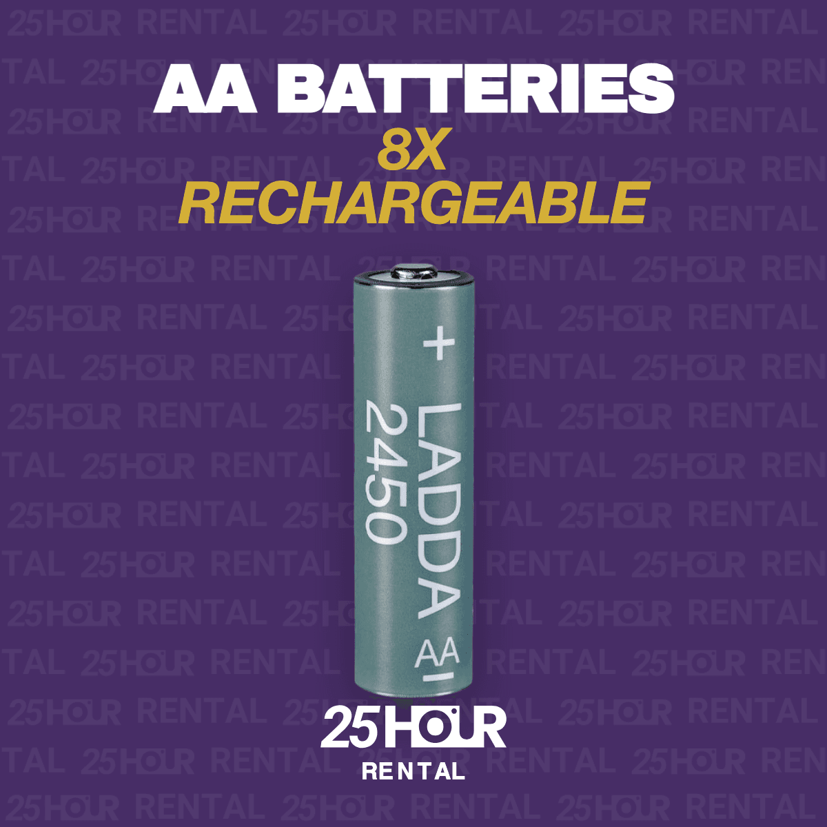 8 x rechargeable AA batteries