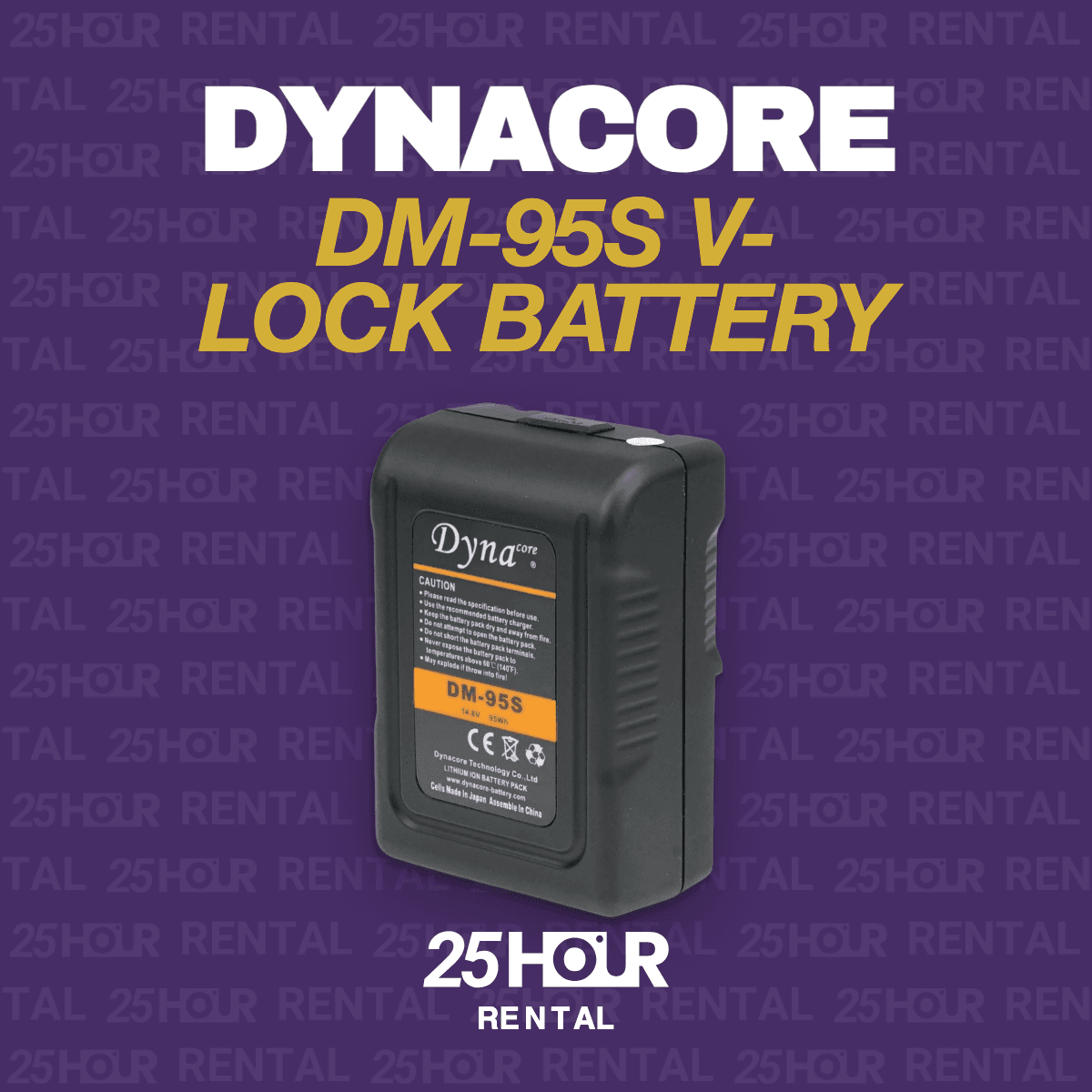 DYNACORE DM-95S V-LOCK BATTERY