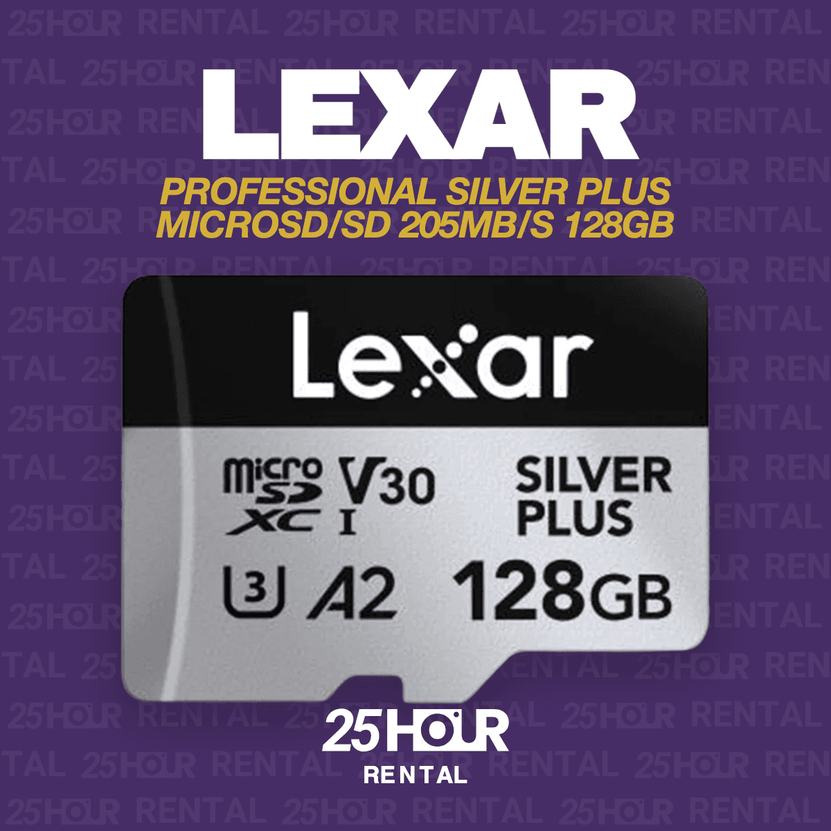 Lexar Professional Silver Plus MicroSD/SD - 205MB/s - 128GB