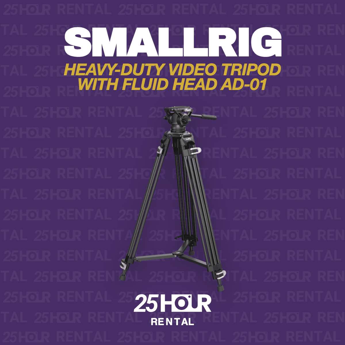Smallrig Heavy-Duty Video Tripod with Fluid Head