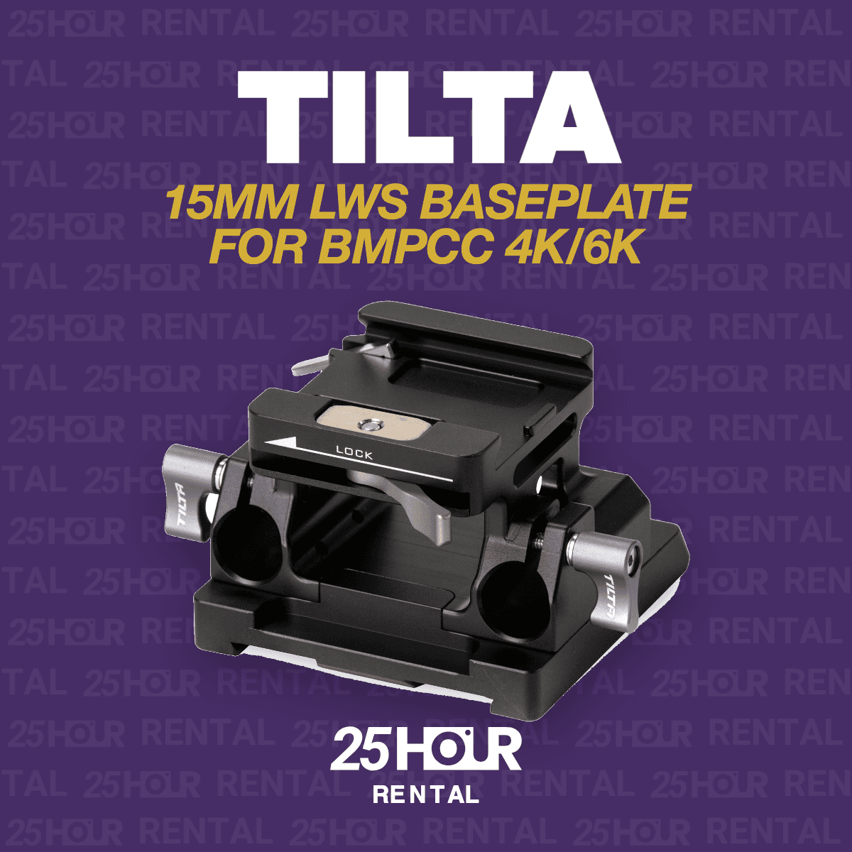 TILTA 15MM LWS BASEPLATE FOR BMPCC 4K/6K