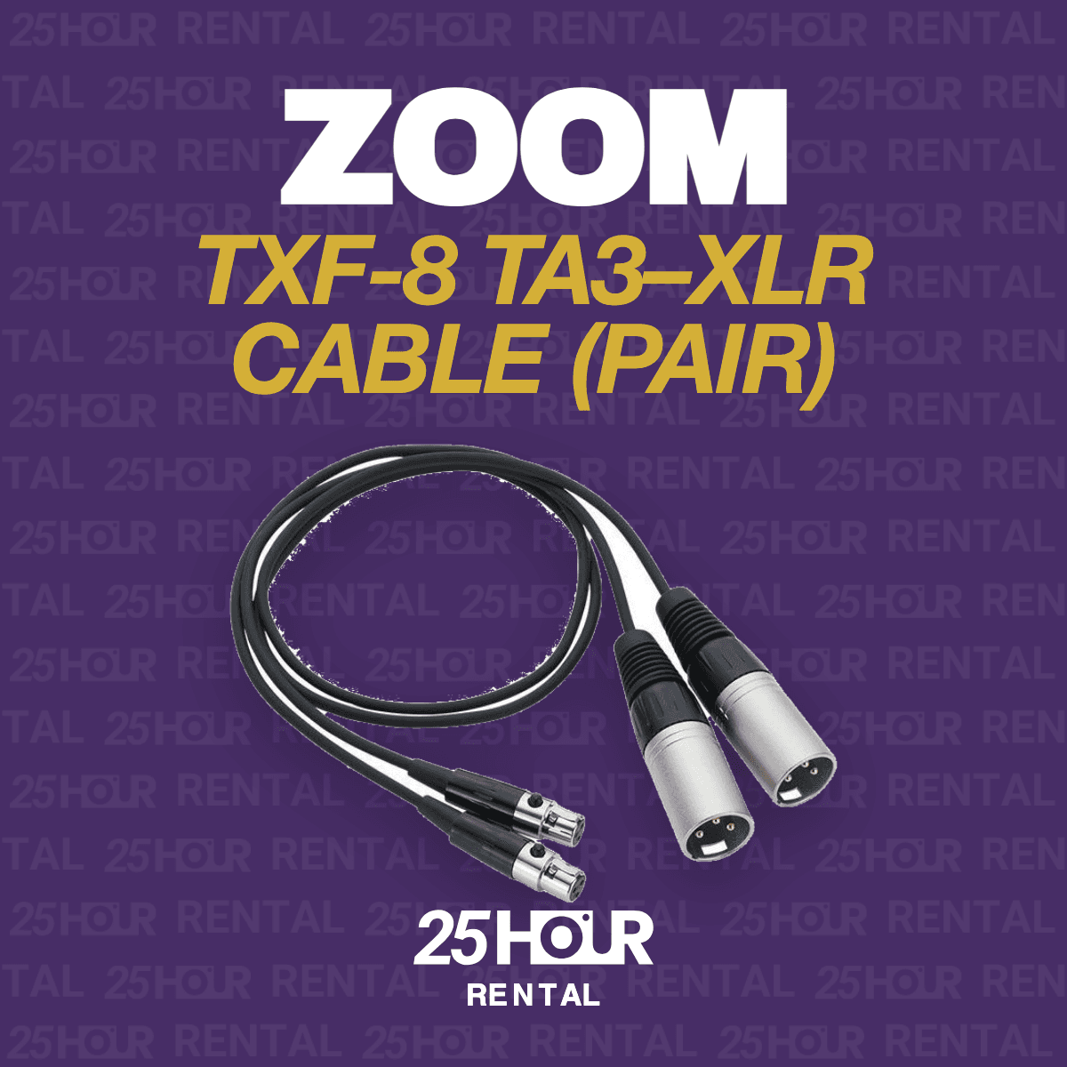 Zoom TXF-8 TA3–XLR Cable (Pair)