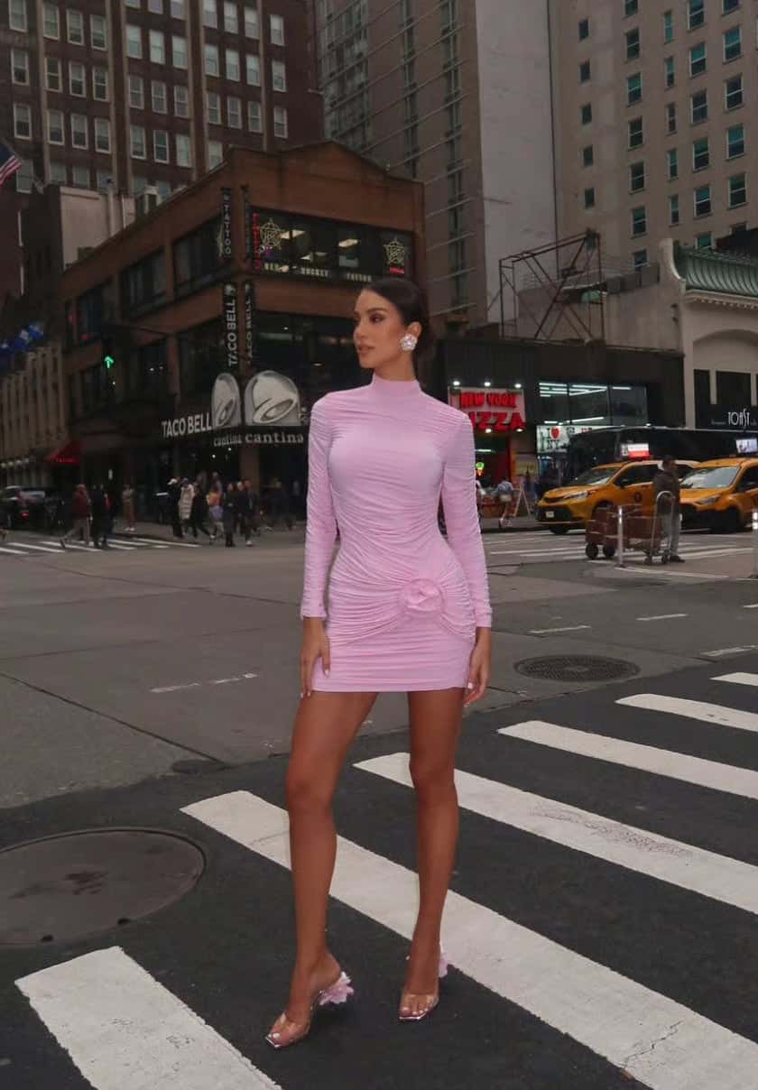 Magda Butrym X h&m - pink dress