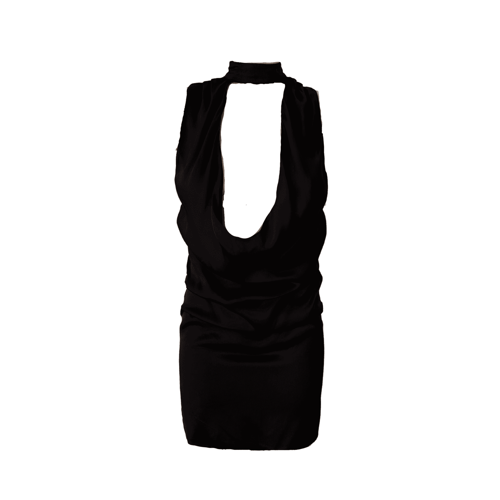 LOW CUT MINI DRESS