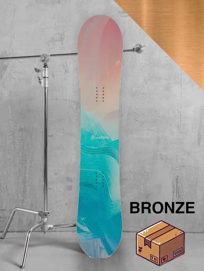 Dame allmountain snowboard inkl. bindinger – Bronze-pakke