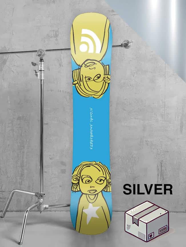Herre park snowboard inkl. bindinger – Sølv-pakke