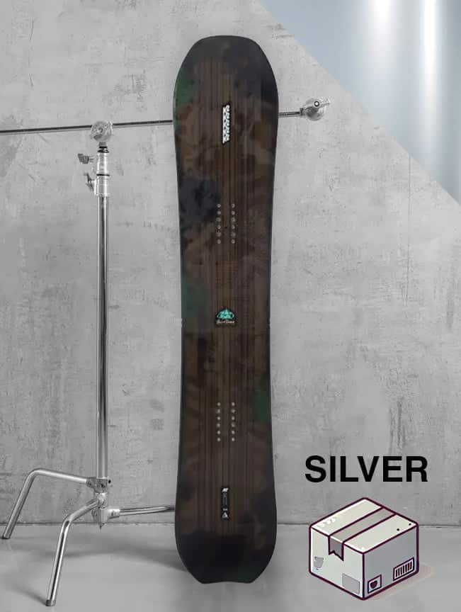 Herre piste snowboard inkl. bindinger – Sølv-pakke