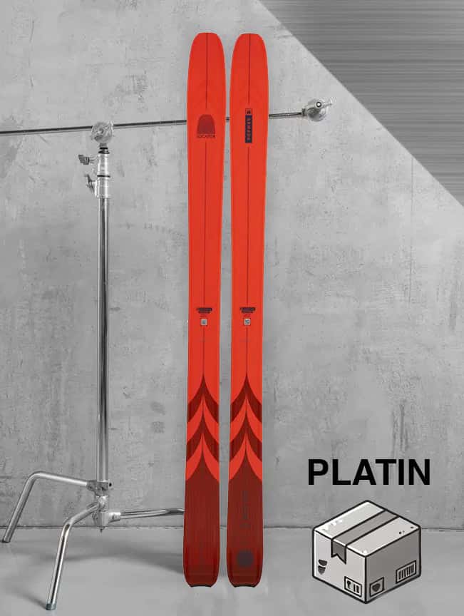 Dame touring ski inkl. skistave og skind – Platin-pakke